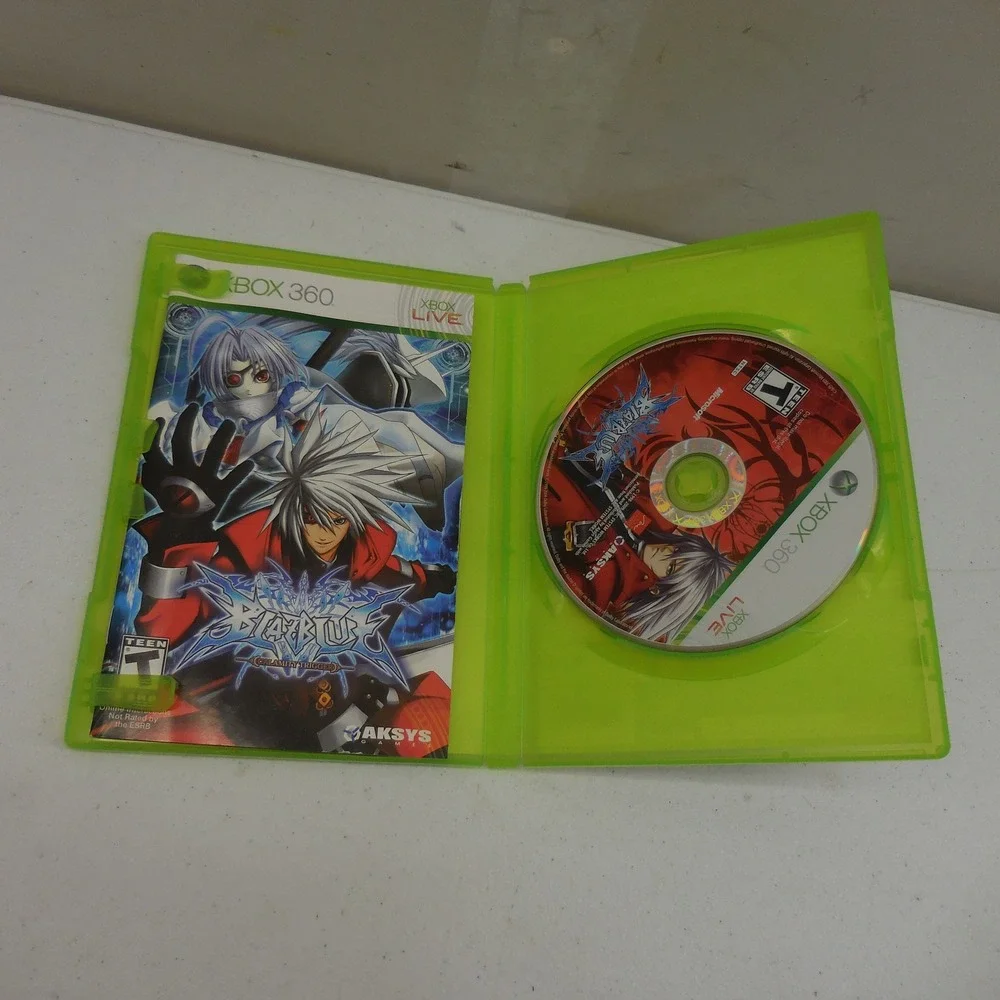 BlazBlue Calamity Trigger Xbox 360 Fighting Game Aksys Games 2009 CIB